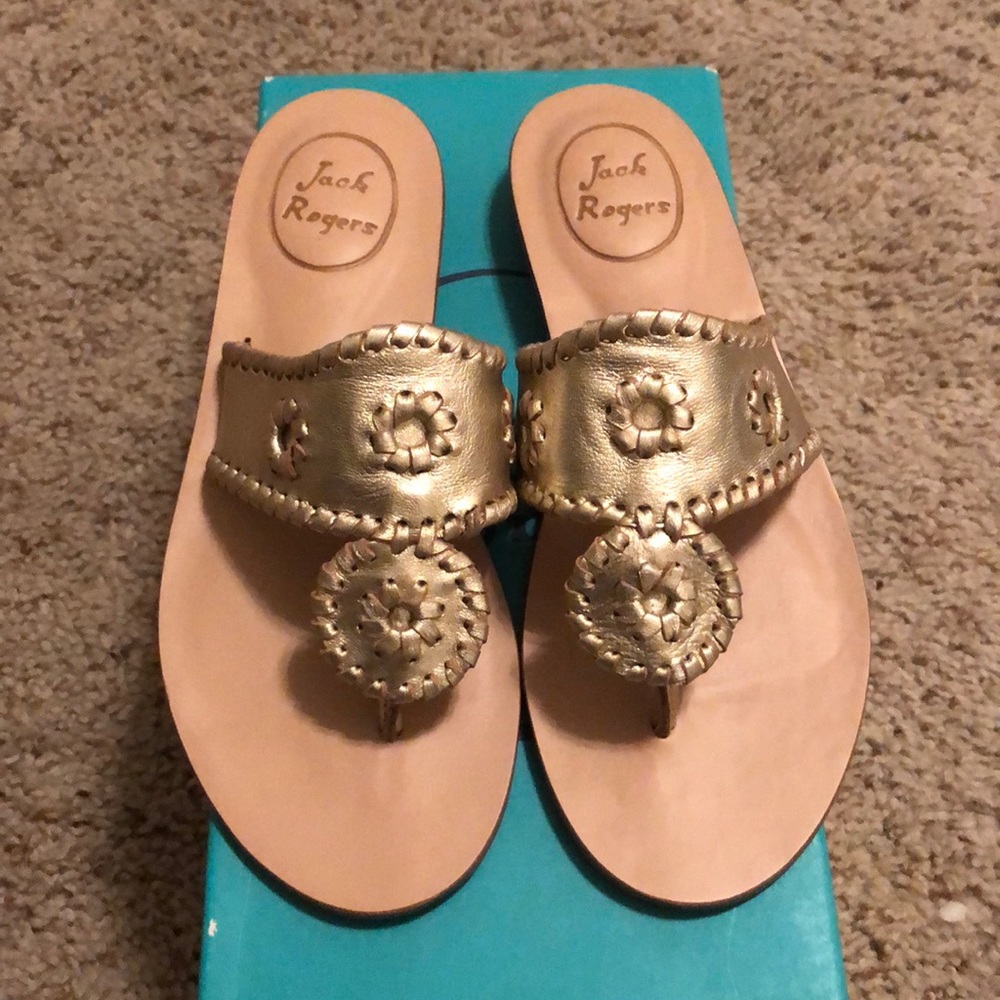 Jack Rogers Platinum Sandals